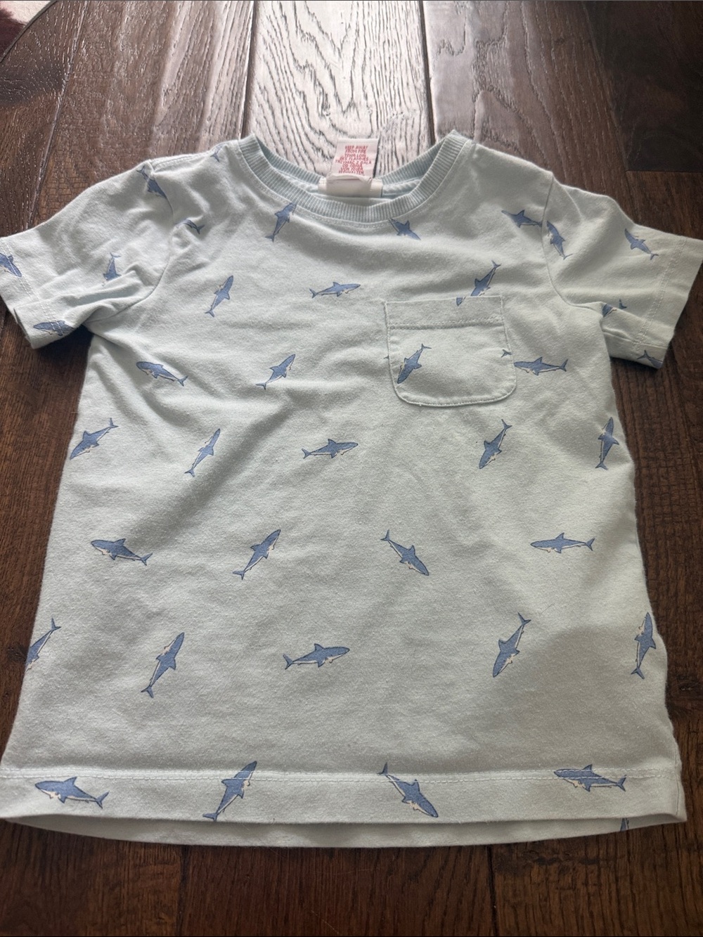 Tommy Bahama Light Blue Shark Pocket Tee